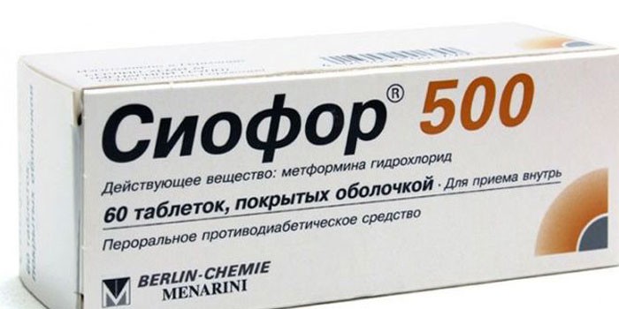 Таблетки Сиофор 500 в упаковке