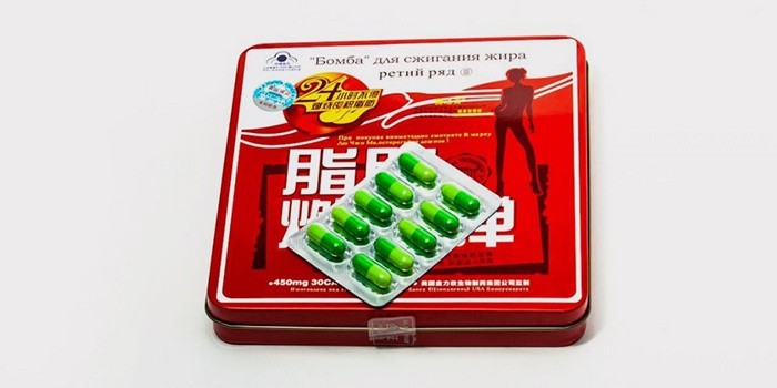 Китайские таблетки для похудения «Бомба»