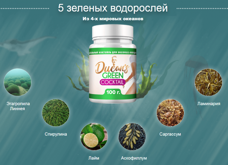 Зеленый коктейль Дюкана - всё о правильном питании для здоровья на temakrasota.ru